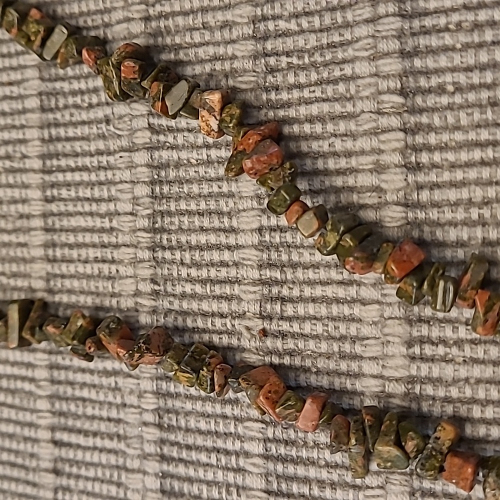 Unakite Chip Necklace